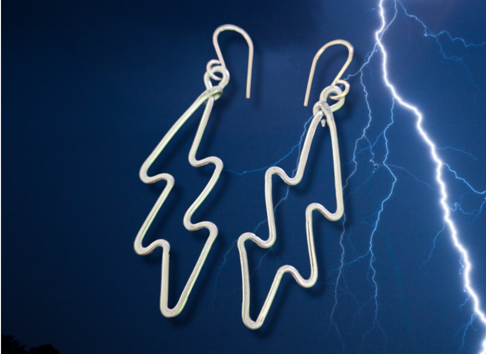 Lightning bolt Earrings by Bendi's