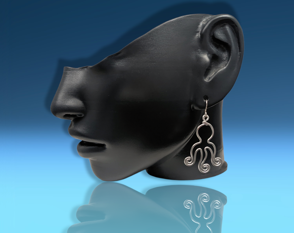 Octopus earrings by Bendi's